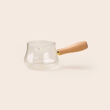 Bambum Eva Cam Cezve - Şeffaf / Açık Kahverengi - 250 ml