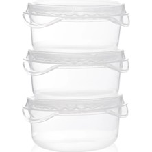 Matmel Time 3'lü Sarımsak Limon Saklama Kabı - Şeffaf - 100 ml