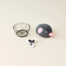 Tantitoni Küçük Pratik Doğrayıcı - Pembe / Gri - 180 ml