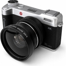 Fırsattan X90 64 Mp 4K Dijital Fotoğraf Makinesi 16X Zoom 3.0" IPS Macro ve Geniş Açı Lens