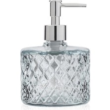 Ang Design Design Kristal Cam Sıvı Sabunluk - Şeffaf / Gri