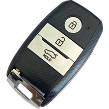 Kasey Kia Sportage Sorento Ceed Cerato Uyumlu Smart Kumanda Anahtar Kabı Oto Anahtarlık 3 Tuş Logolu
