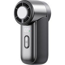 Wiwu WI-FS018 Ice Core Mini Serisi Dijital LED Göstergeli Portatif Soğutucu El Fanı Siyah