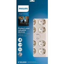 Matmel SPN7080WA 8'li Akım Korumalı Priz - Beyaz