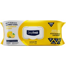 Deep Fresh Deepfresh Limonlu Yüzey Temizleme Havlusu 100'LÜ 3 Adet
