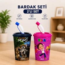 Bak Gel Al Akıllı Tavşan Momo ve Arkadaşları ve Pırıl Lisanslı Pipetli Çocuk, Eğlenceli Parti Bardağı