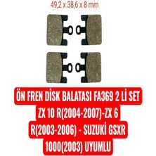 Ön Fren Disk Balatası FA369 2 Li Set Zx 10 R 2004-2007 -Zx 6 R 2003-2006 - Suzuki Gsxr 1000 2003 Uyumlu Erpilsan Elektronik