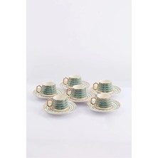 3 Adet Sandro Moreno 1453 Geometrik Istiridye 2 Kahve Seti 90 ml
