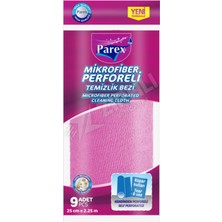 4 Adet Parex Microfiber Perforeli Temizlik Bezi 9'lu