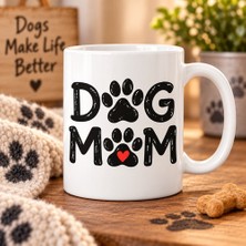 Ajans 313 Dog Mom Pati Izli Baskılı Kupa – Köpek Annesine Hediye