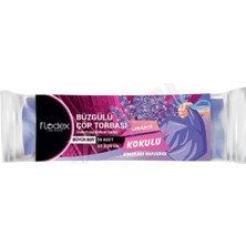 5 Adet Flodex Büzgülü Büyük Boy Lavanta Kokulu Çöp Torbası