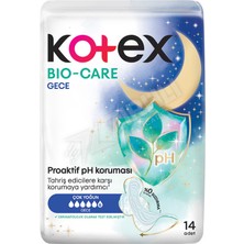 Kotex Bio-Care Quadro Gece Hijyenik Ped 14'lü