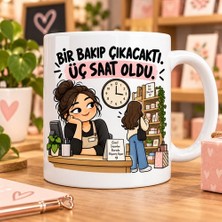 Ajans 313 Bir Bakıp Çıkacaktı Üç Saat Oldu Esprili Mağaza Baskılı Kupa – Satış Danışmanı Hediyesi