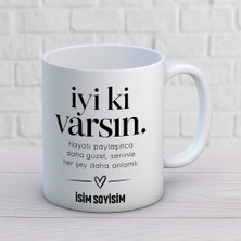 Ajans 313 Iyi Ki Varsın Hayatı Paylaşınca Yazılı Kişiye Özel Baskılı Kupa – Dostluk Hediyesi