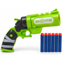 Kidzon Sünger Mermi Atan Oyuncak Tabanca 6 Dart Mermili Çocuk Oyuncağı 3+ Yaş