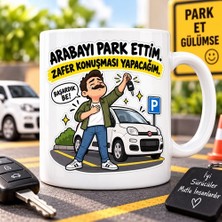 Ajans 313 Arabayı Park Ettim Zafer Konuşması Yapacağım Esprili Sürücü Baskılı Kupa