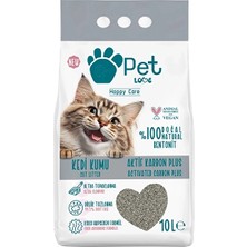 Pet Love 4 Adet Petlove Kedi Kumu Aktif Karbon Plus 10 Lt