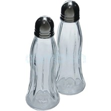 2 Adet Paşabahçe Black And White Tuzluk Biberlik
