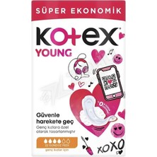 Kotex Young Quadro Gündüz Hijyenik Ped 22'li