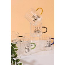 2 Adet Arow Winsome Kulplu Cam Bardak 6'lı 100 ml