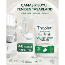 Thaplet Çamaşır Suyu Tableti 40 Adet Ultra Kullanışlı Konsantre Tablet