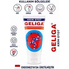 Geliga Masaj Kremi – Kas, Bel, Diz, Sırt Için Hızlı Etkili ve Ferahlatıcı Bakım Kremi