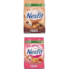 Nestlé Nesfit Çikolatalı Tam Buğday ve Pirinç Gevreği, 400 G & Nestlé Nesfit Kırmızı Meyve