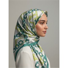 Parlak Royan Eşarp Beyaz Krem