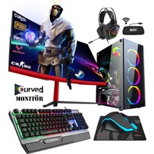 RX65 I5-3470 16GB 512GB SSD GTX1050TI 23.8 Curved Oyuncu Masaüstü Bilgisayarı