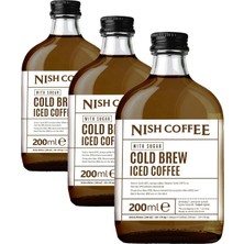 Coffee Cold Brew 2'li Set (Şekerli-Şekersiz) 2X200 ml (3 Paketi)