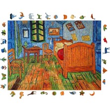 Puzzle Yetişkinler Için - Van Gogh Arles'teki Yatak Odası Benzersiz Parçalı Puzzle - 450 Parça