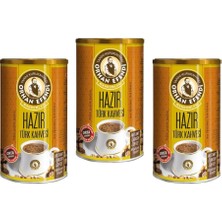 Orhan Efendi Hazır Türk Kahvesi Orta Şekerli Teneke 500 gr - 3lü Paket