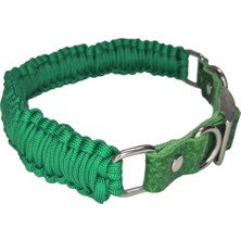 Moonparacord Köpek Tasması Yeşil Renk 36/43 cm