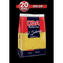 Oba Tel Şehriye Makarna 500 G x 20 Adet | Toplu Kullanım Paketi