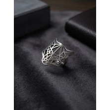 Velcari Kurt Figürlü Modern Maskülen Seri Özel Tasarım Erkek Yüzük