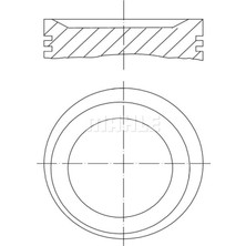 Opel Vectra A 2.0 8V 2.0ne C 2.0nz 1986-1991 Piston Sekman 86.50 050 90410653 Goetze