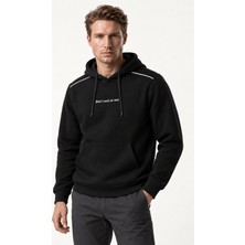 Redline Donyt Erkek Yeni Sezon Regular Fit Kapüşonlu Pamuklu Sweartshirt Siyah