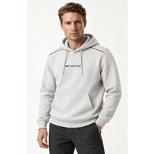 Redline Donyt Erkek Yeni Sezon Regular Fit Kapüşonlu Pamuklu Sweartshirt Gri