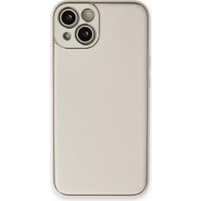 Dunai Store Newface Apple Iphone 14 Plus Kılıf Coco Deri Silikon Kapak - Beyaz