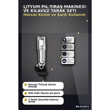 Dunai 600 Mah Lityum Pil 3 Taraklı Tıraş Makinesi Lazer Epilasyon Öncesi Kısaltma BX-313672