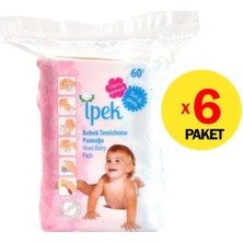 Ipek-Bebek Temizleme Pamuğu 6'li