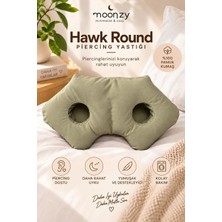 MOONZY Minimalist & Cozy Çift Delikli Kulak Koruyucu Yastık – Yatan Hasta & Piercing Destek Yastığı