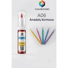 Colorguard Togg A06 Anadolu Kırmızısı Rötuş Boyası ve 5'li Rötuş Çubuğu Hassas Uygulama Seti