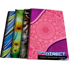 Gıpta Defter A4 Direct Karton Kapak  60YP. Kareli (4 Adet)