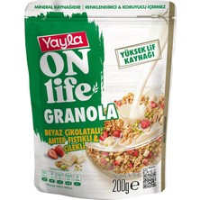 Life Beyaz Çikolatalı Antep Fıstıklı Çilekli Granola 200 gr