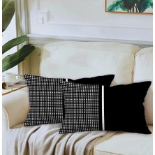 Ardizayn 2'li Modern Desenli, 35x55 Cm Dikdörtgen, Kırlent Kılıfı - Çift Taraflı Baskı