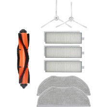 Lin Grup Xiaomi Vacuum Mop 2in1 Essential (Mjstg1) Robot Süpürge Uyumlu 8'li Yedek Parça Seti