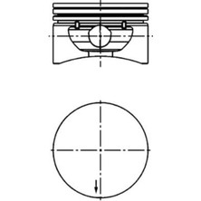 Opel Astra Z16XE 1995-2002 Piston Sekman 79.50 050 9157379 Goetze