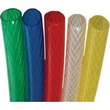 Çamsel Şeffaf Hortumlar (Standart) Bahçe Sulama Hortumu Örgülü Su 1 1/2" - 50 Metre