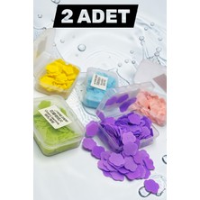 Katilus Çiçek Şekilli Tek Kullanımlık Yaprak Mini Sihirli Sabun 2 Li Paket Karışık Renk